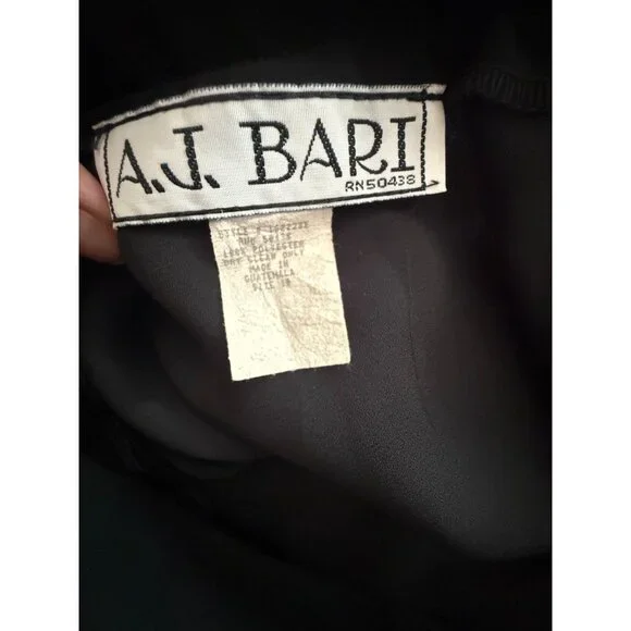Vintage A.J. Bari Black Skirt Size 10 - Picture 5 of 5